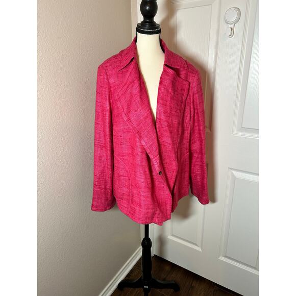 Akris Punto Pink Silk Jacket Blazer NWT - Picture 1 of 11